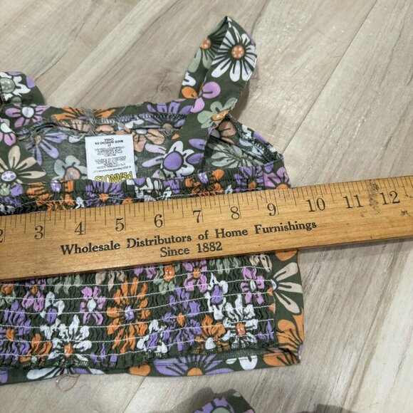 Kids Peanuts Floral 2 Piece Set Multicolor Size 3T - Picture 9 of 9